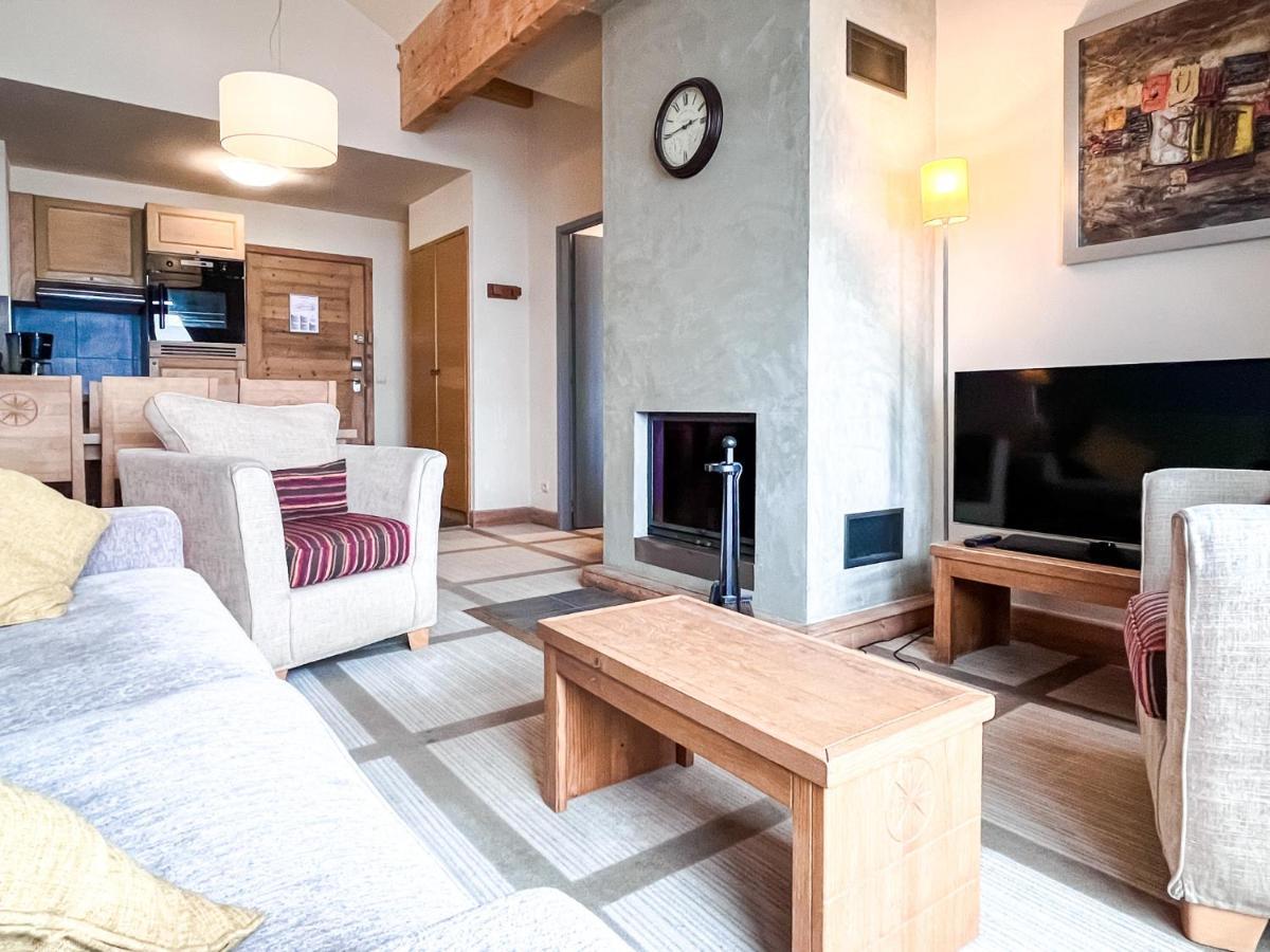 South Facing 2-Bed Apartment With Fireplace, Terrasses Deos Flaine Exterior photo